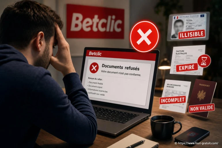 Pourquoi Betclic refuse-t-il mes documents et comment y remédier ?