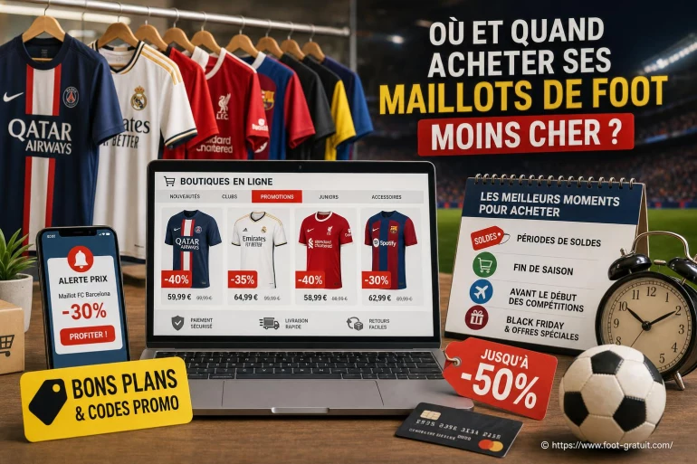 Maillots de football en promotion en ligne