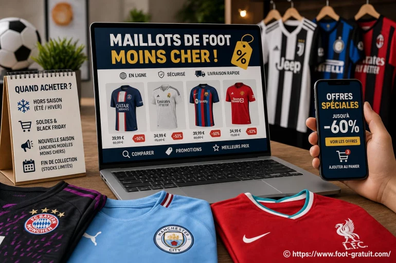 Où et quand acheter ses maillots de foot moins cher ?
