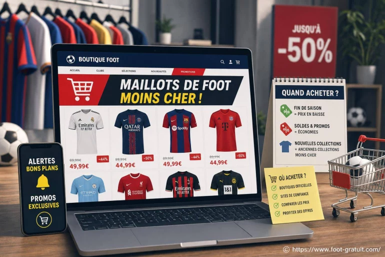Où et quand acheter ses maillots de foot moins cher ?