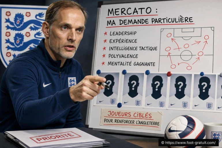 Angleterre : la demande particulière de Thomas Tuchel sur le mercato