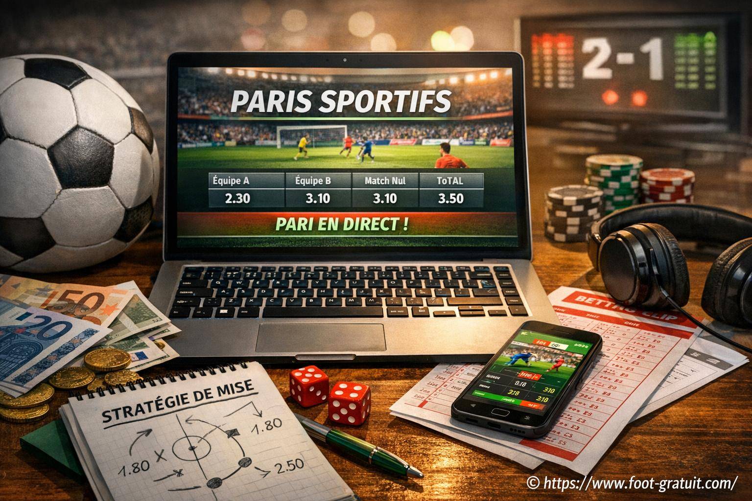 Paris sportifs et stratégies de mise