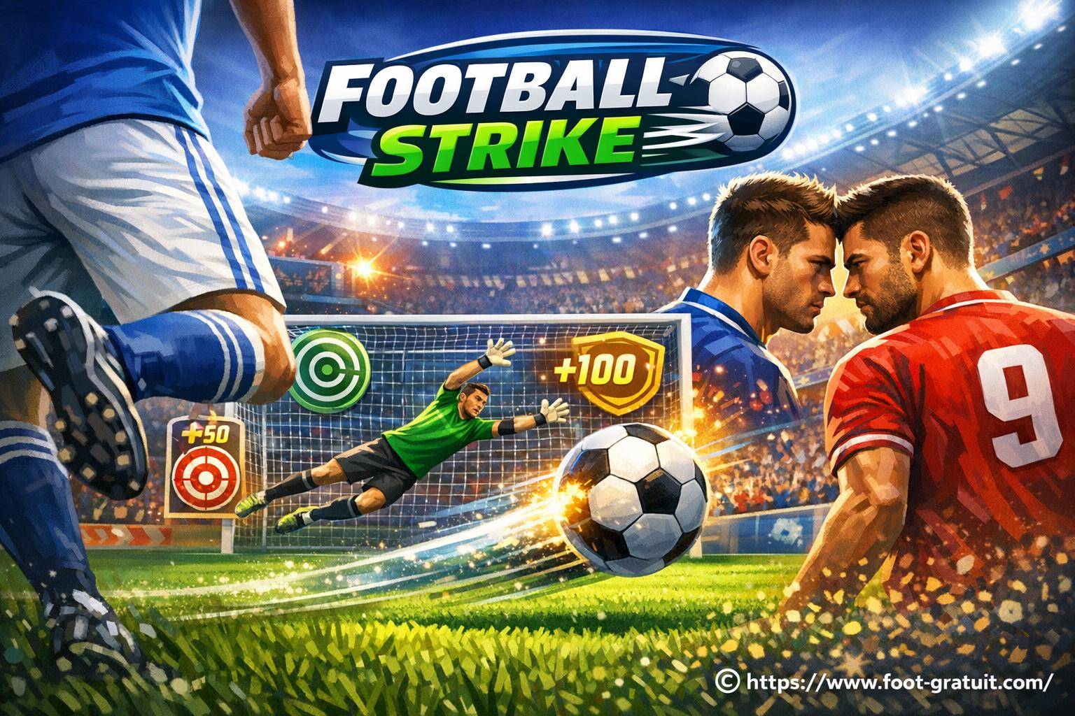 Football Strike : un jeu mobile de foot centré sur les tirs et duels