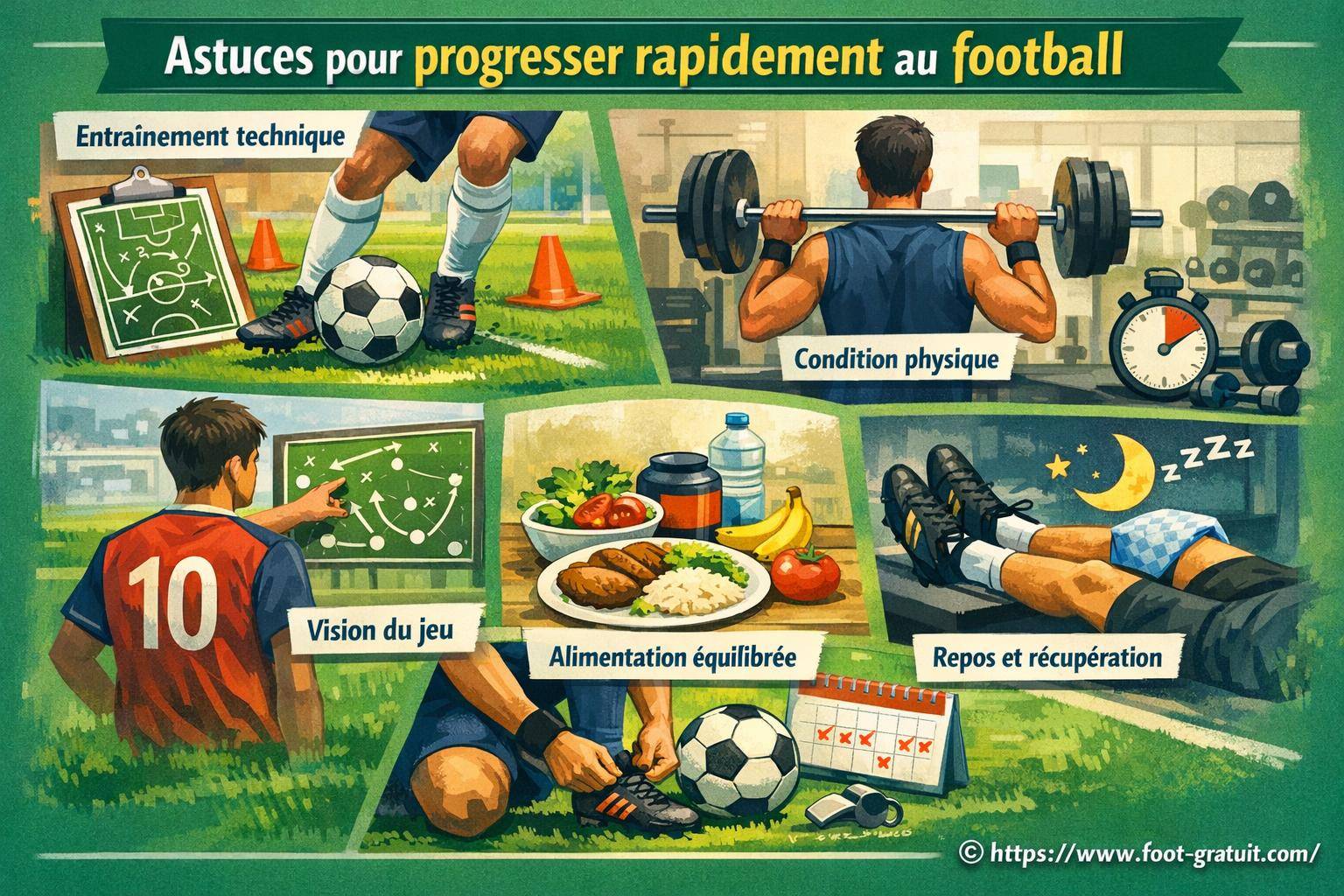 Astuces pour progresser rapidement au football et améliorer votre jeu