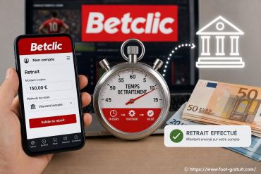 Combien de temps pour un retrait sur Betclic ?