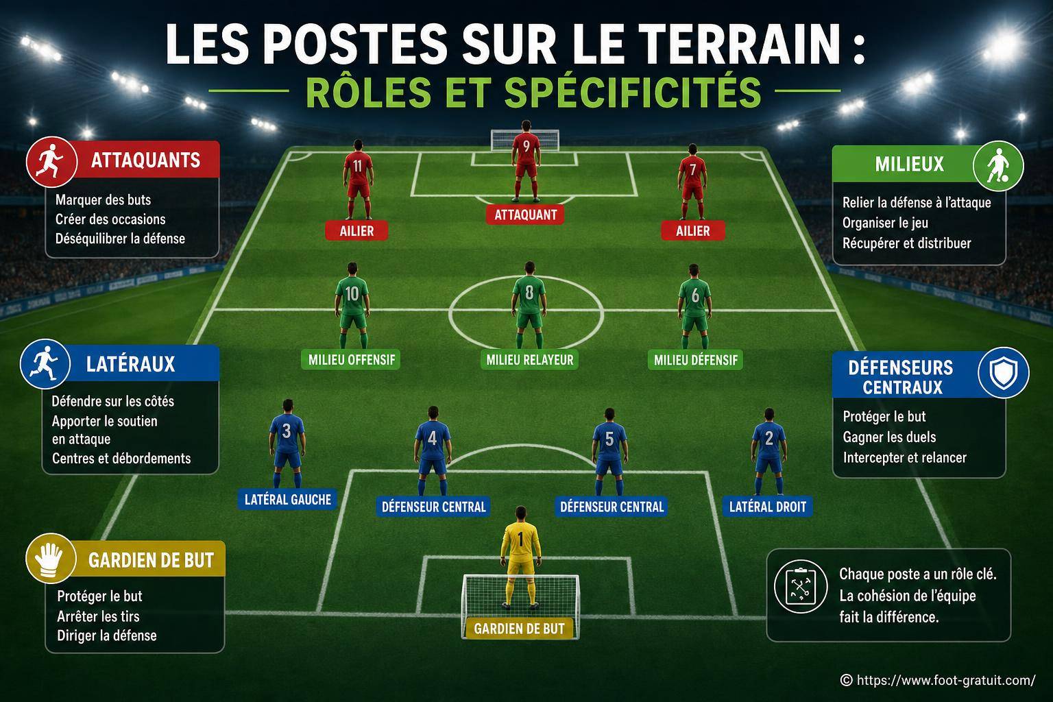 Les postes sur le terrain : comprendre leurs rôles et spécificités